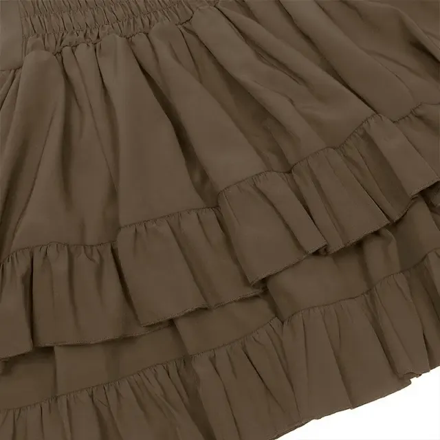 Mehrlagiger Damen-Hofrock mit hoher Taille im viktorianischen Renaissance-Stil Detail 21