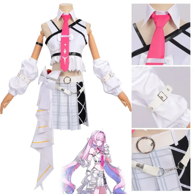 Women's Wuthering Waves Daniya Solar5 full cosplay costume set in a sleeveless sweet-style design.