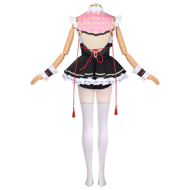 Xiaozhi Green Bamboo Anime Qipao Cosplay Costume detail 3
