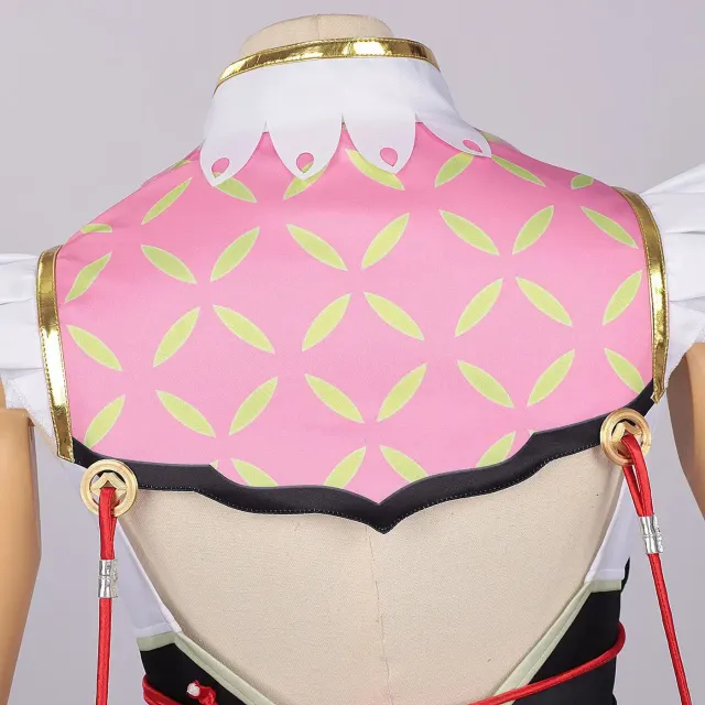 Xiaozhi Green Bamboo Anime Qipao Cosplay Costume detail 10
