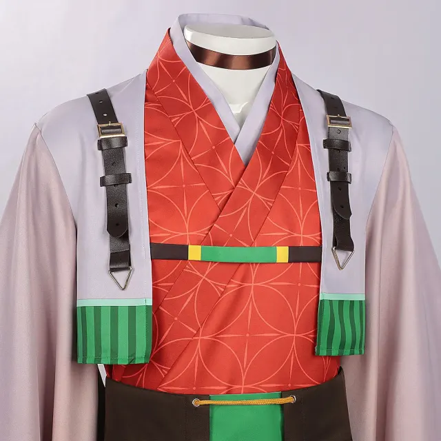 Year of the Horse Tanjiro Giyu Cosplay Costume Set detail 5