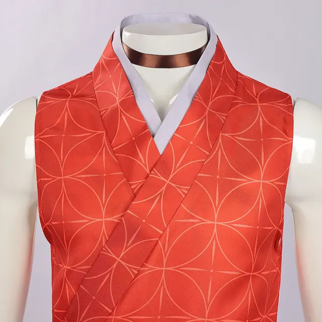 Year of the Horse Tanjiro Giyu Cosplay Costume Set detail 11