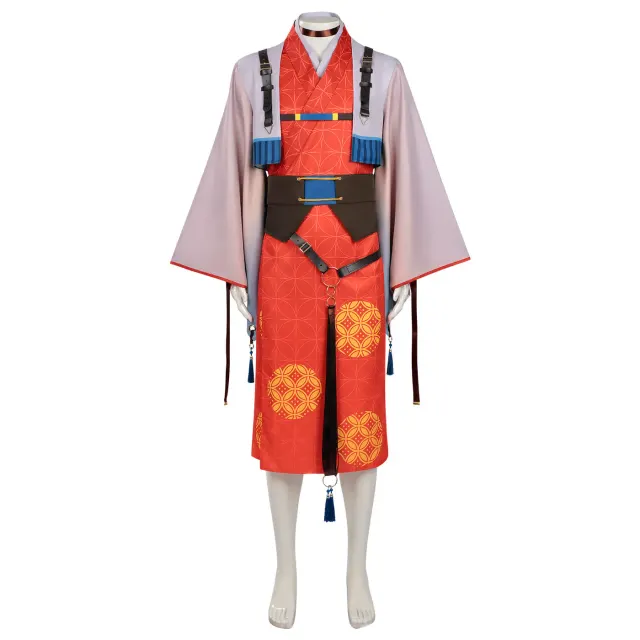 Year of the Horse Tanjiro Giyu Cosplay Costume Set detail 16