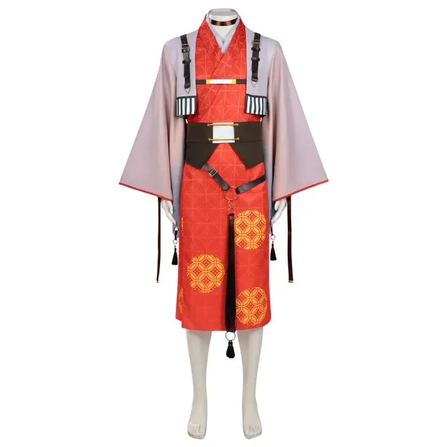 Year of the Horse Tanjiro Giyu Cosplay Costume Set detail 20