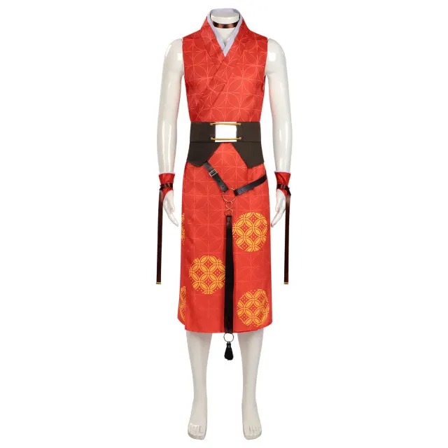 Year of the Horse Tanjiro Giyu Cosplay Costume Set detail 23