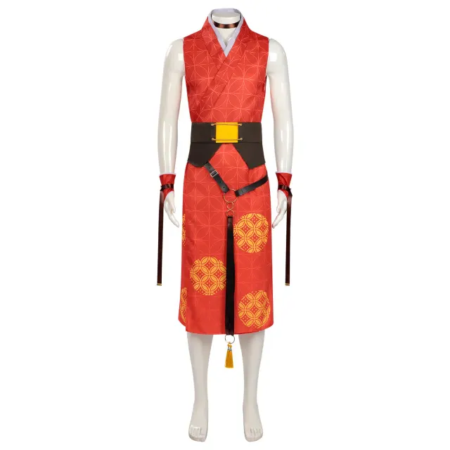 Year of the Horse Tanjiro Giyu Cosplay Costume Set detail 24