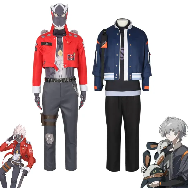 Main image shows the Billy Kid cosplay costume set from Zenless Zone Zero, styled for game, anime, and stage cosplay.