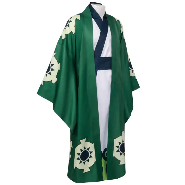 Zoro Juro Yukata Cosplay Costume Long-Sleeve Anime Kimono Set detail 6